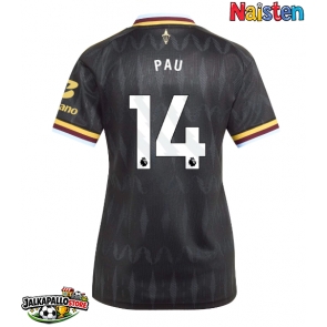 Aston Villa Pau Torres #14 Vieraspaita Naisten 2026-27 Lyhythihainen